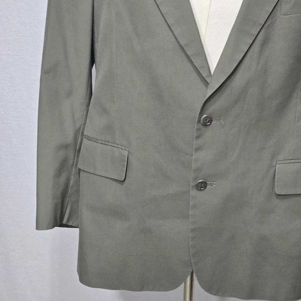 Brooks Brothers Blazer Mens 44 Olive Green Sport‎ Coat Jacket Classic USA Made